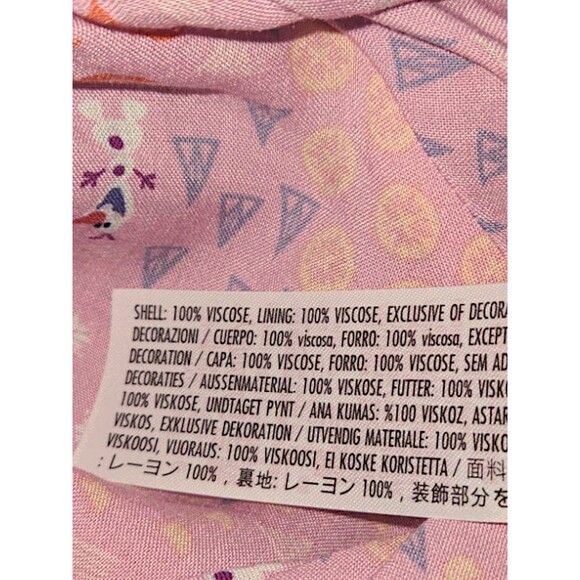 Disney Park Frozen Pink Dress For Adult Olaf Figured Size Small WDW NEW … - Picture 7 of 9